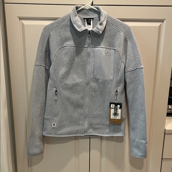 The North Face Heather blue Front Range Fleece Jacket.
